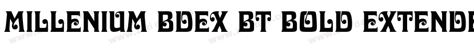 Millenium BdEx BT Bold Extended字体转换